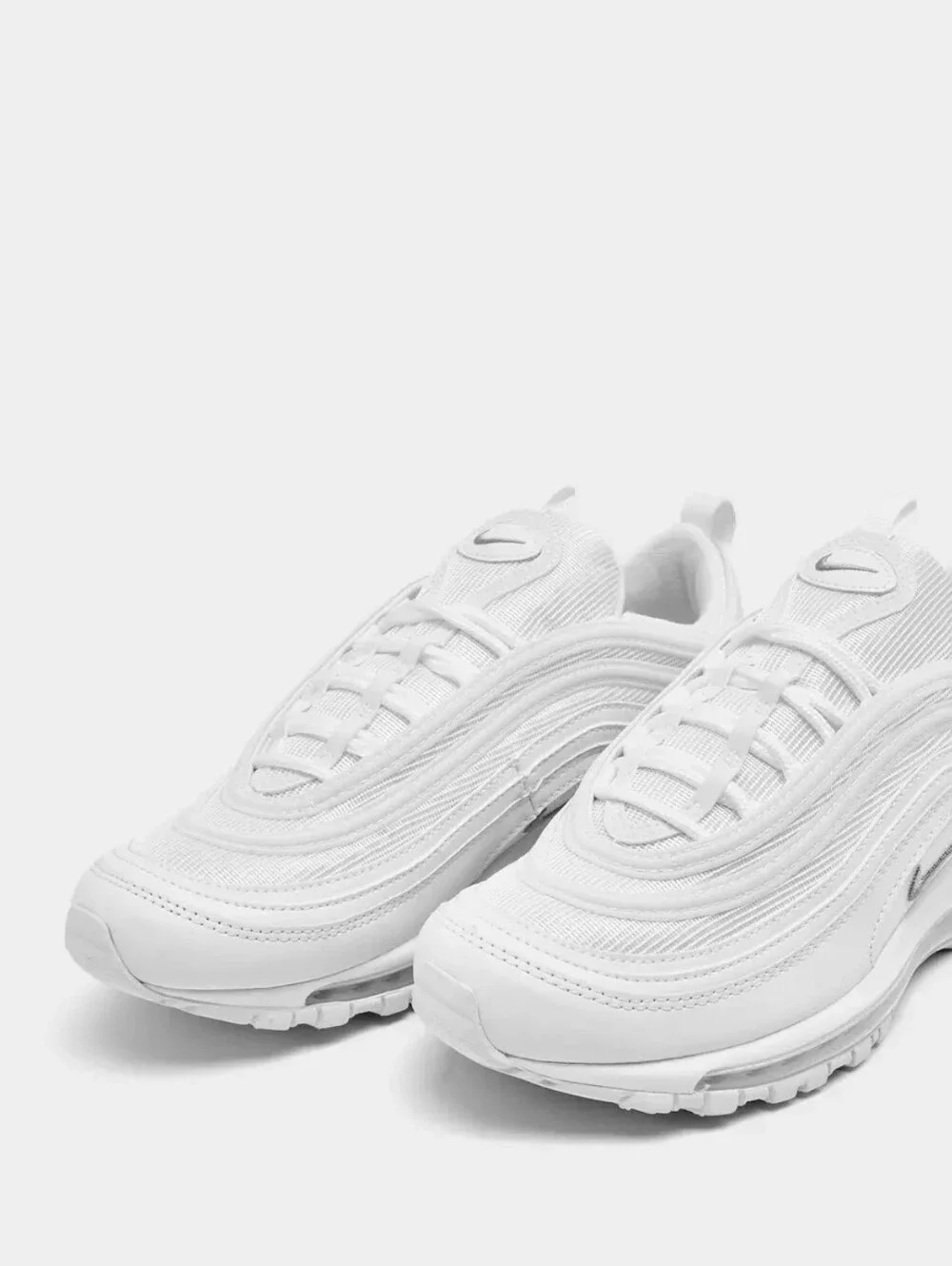 Nike White Air Max 97 Low-Profile Sneakers - Picture 3 of 9
